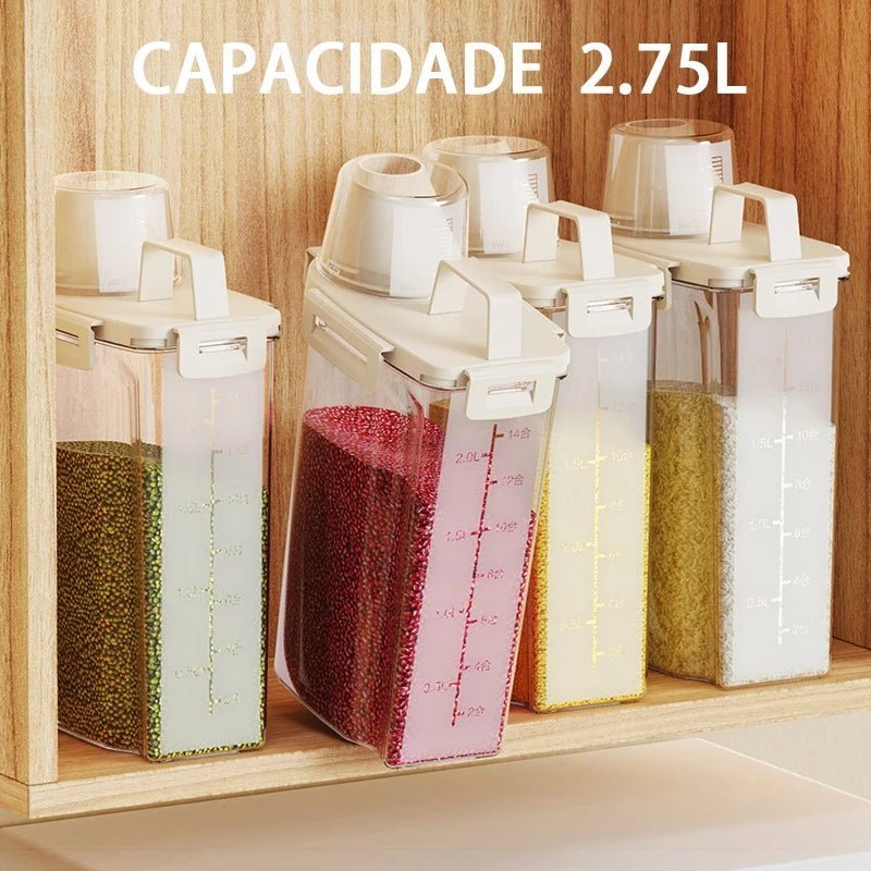 Dispenser Hermético de Alimentos Com Medidor